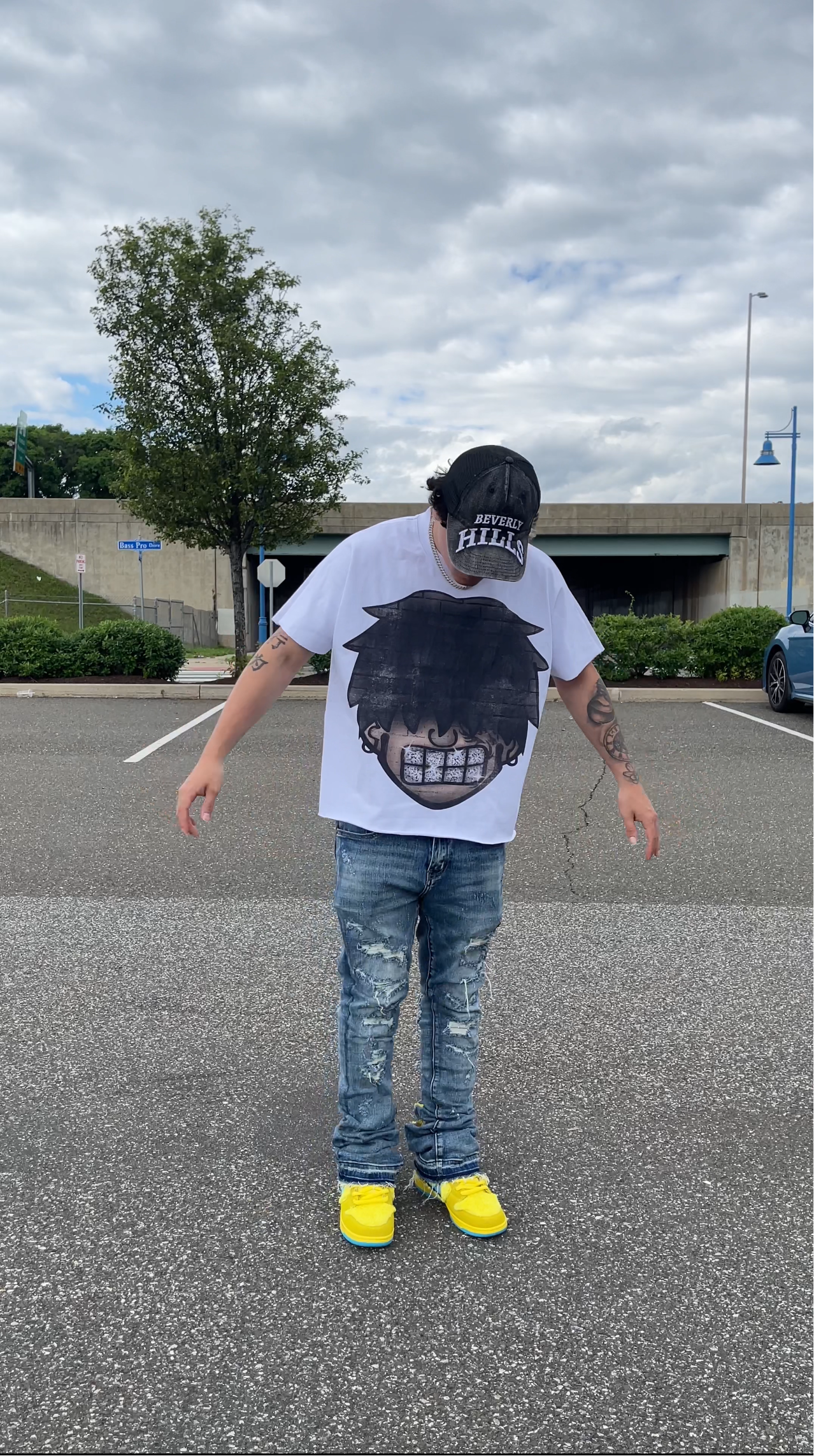 Aura Streetwear Cropped Boxy Tee