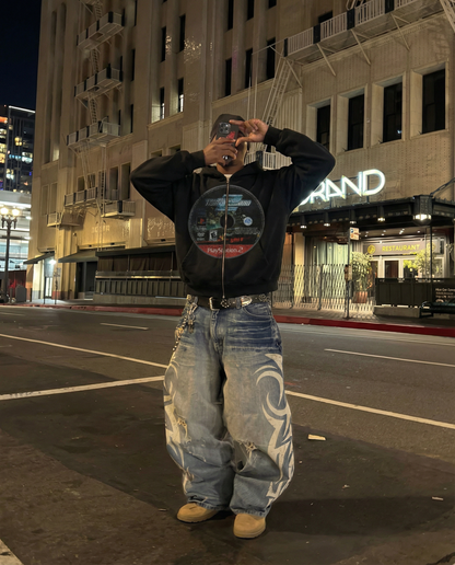 NFS2 Zip Up Cropped Boxy Hoodie