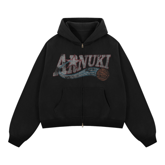 Basketball Cropped Boxy Hoodie