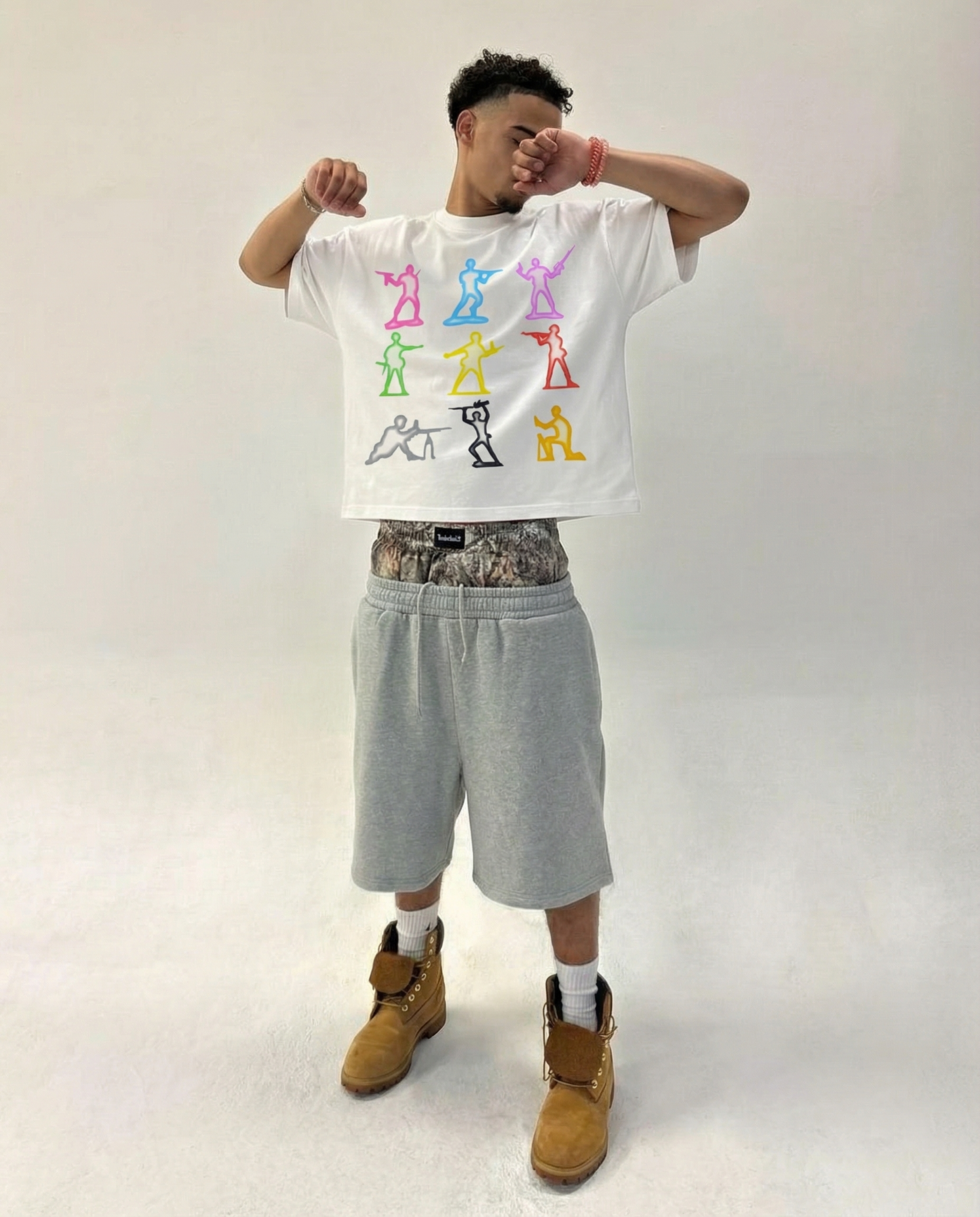 Toy Soldiers Cropped Boxy Streetwear Shirt