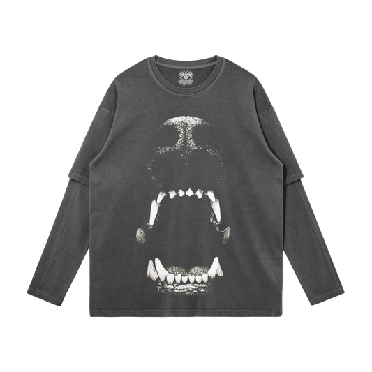 Dog Bite Streetwear Long Sleeve Tee