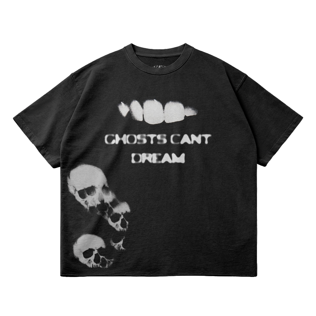 Ghosts Cant Dream Garment Dyed Streetwear Tee