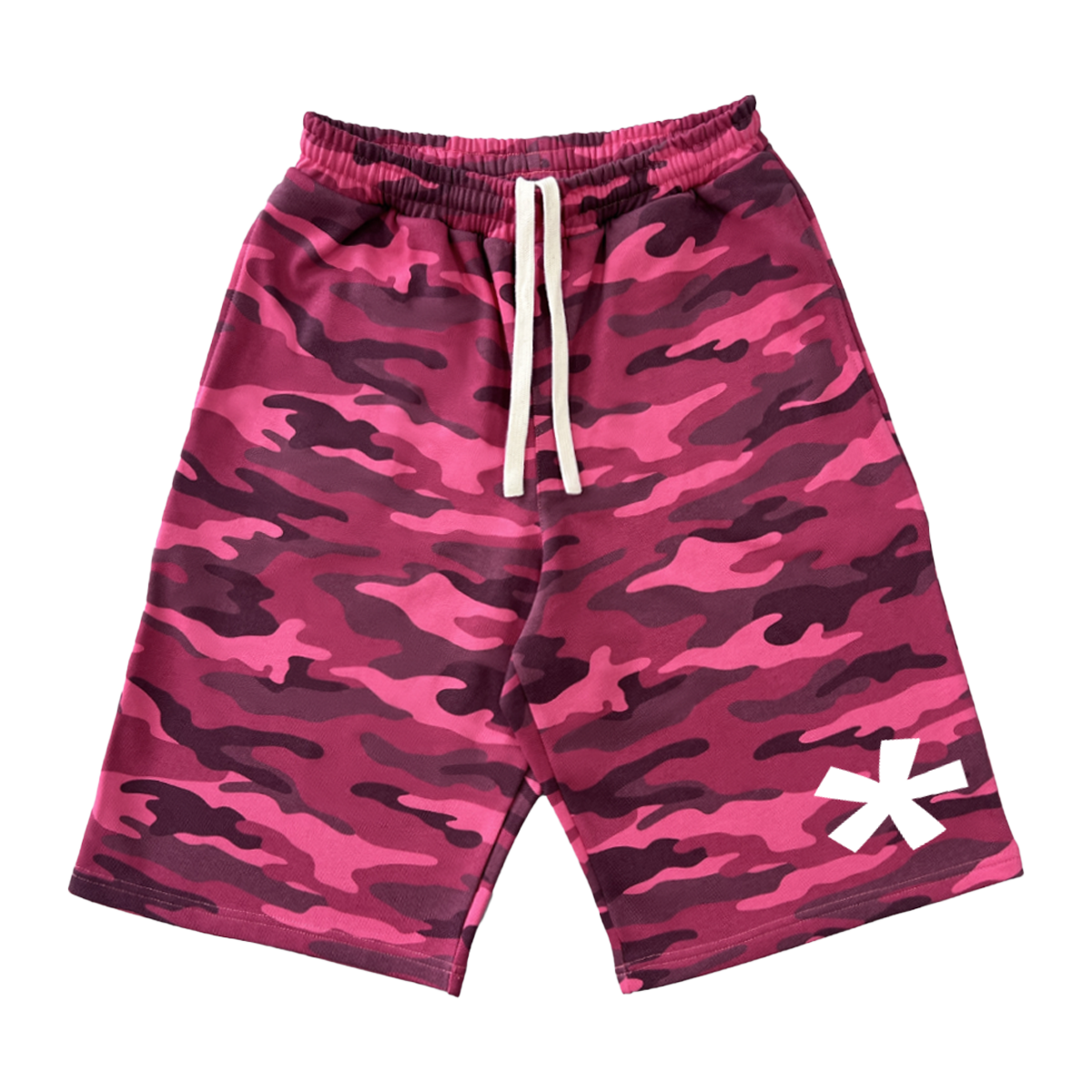 Shut The F*CK Up Rose Camo Streetwear Shorts 420GSM