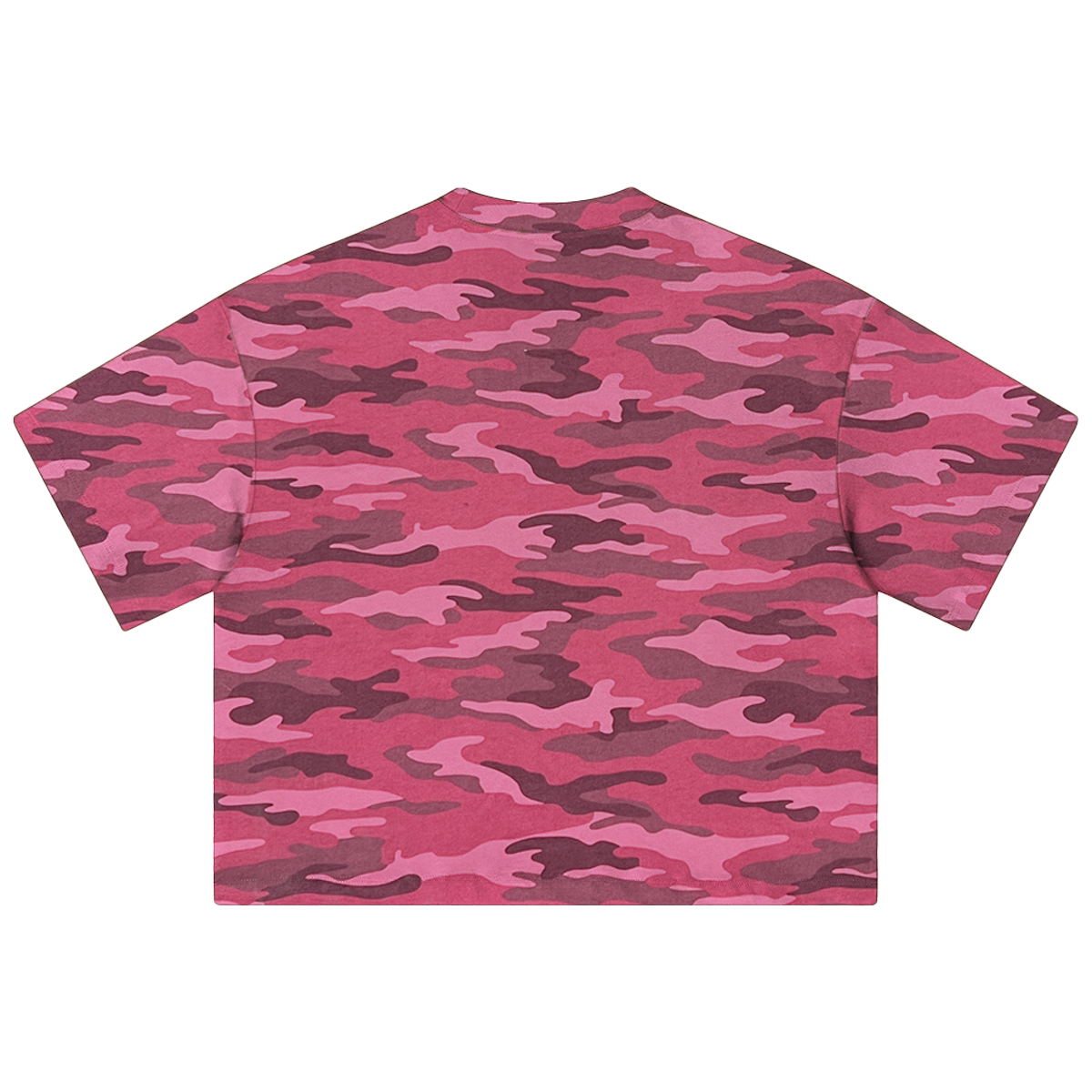 Shut The F*CK Up Rose Camo Cropped Boxy Streetwear Camo Shirt 270GSM