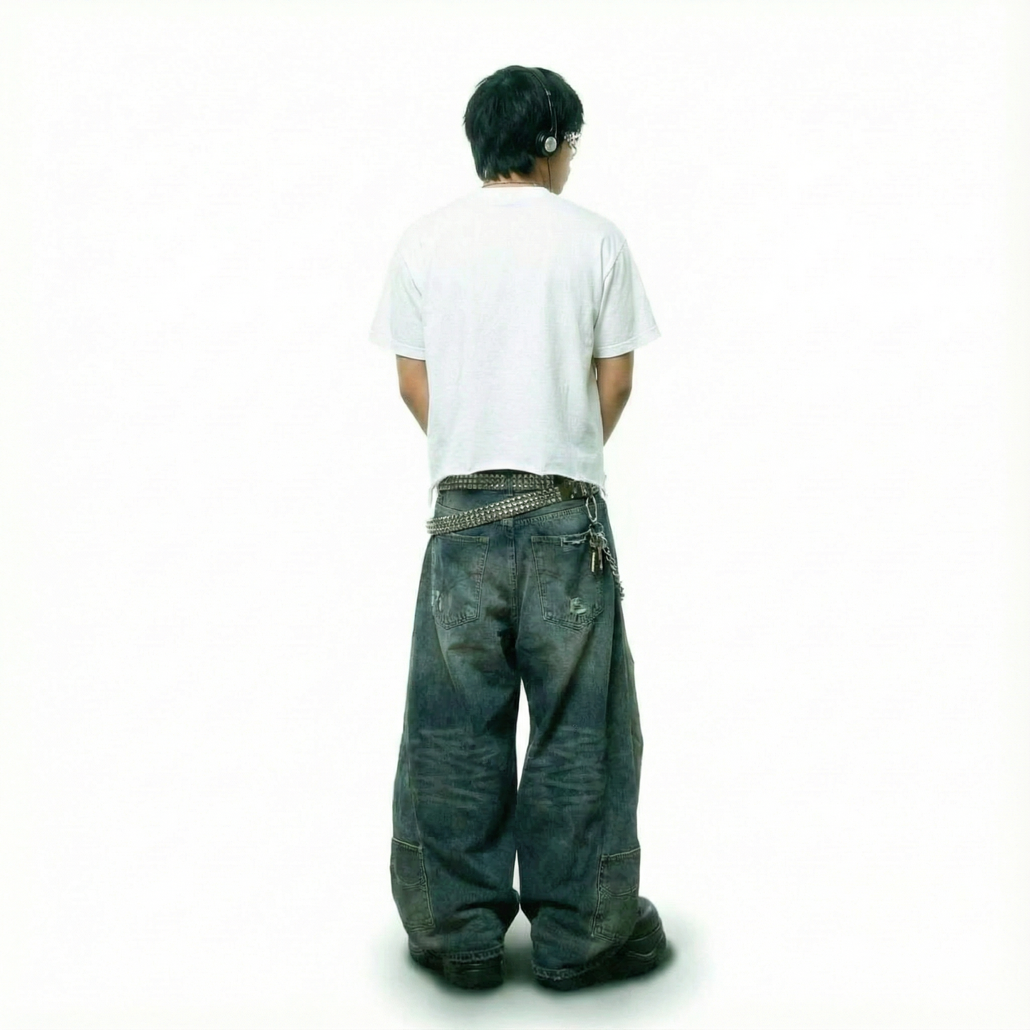 Iphone Gen 5 White Distressed Hem Washed Shirt