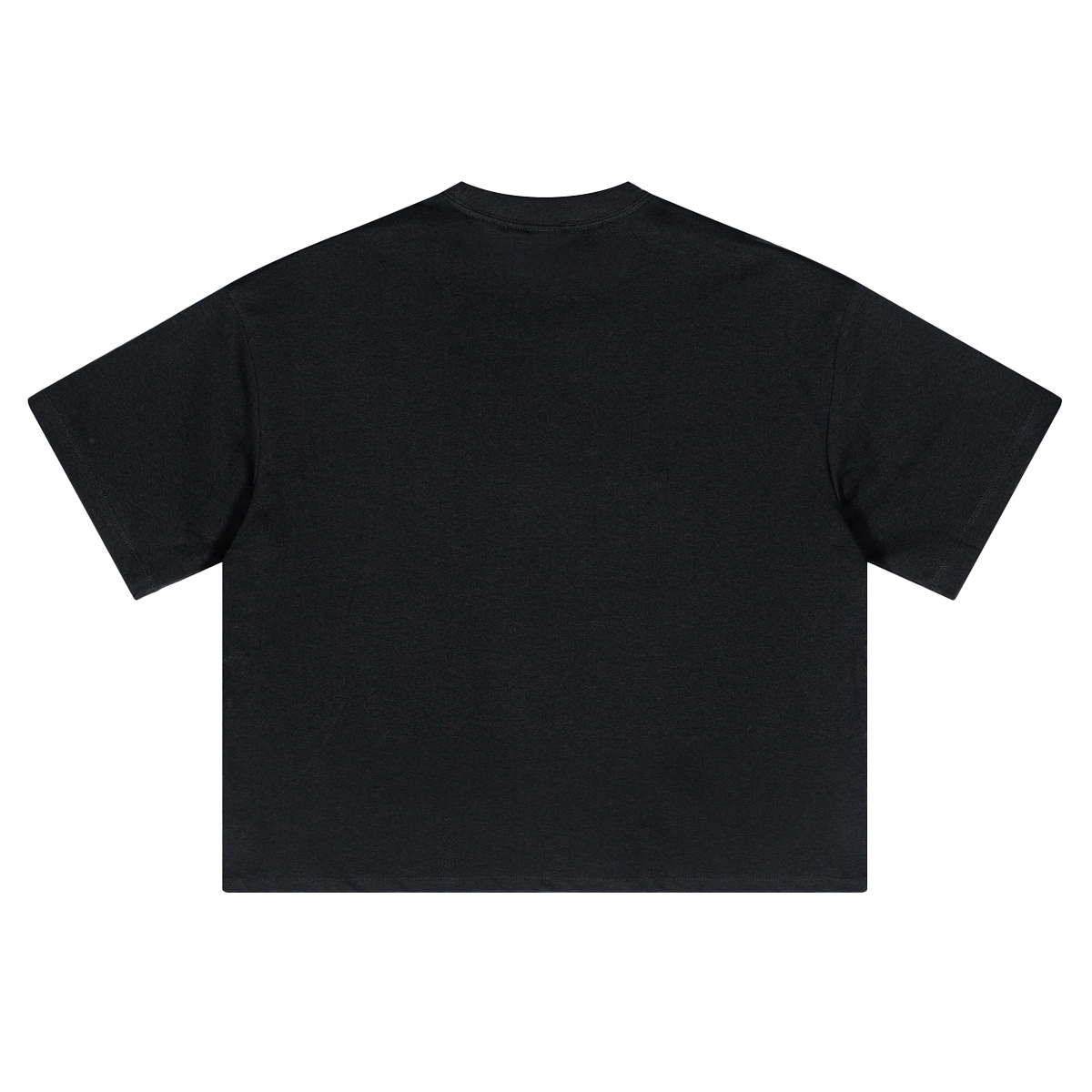 Benson Cropped Oversized Boxy Tee 250GSM Streetwear T-shirt Fashion Black White Cotton