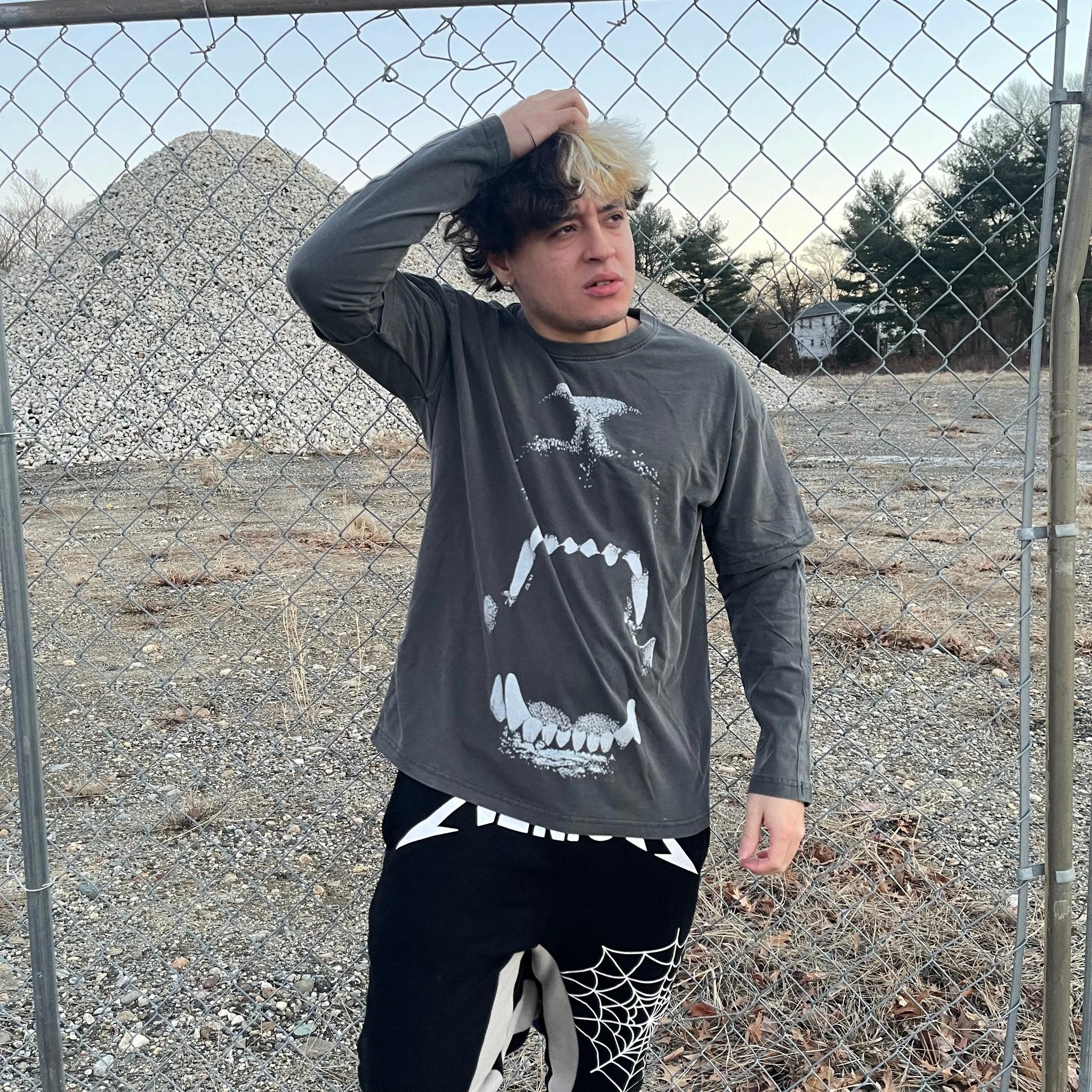 Dog Bite Streetwear Long Sleeve Tee by ArnukiClothing