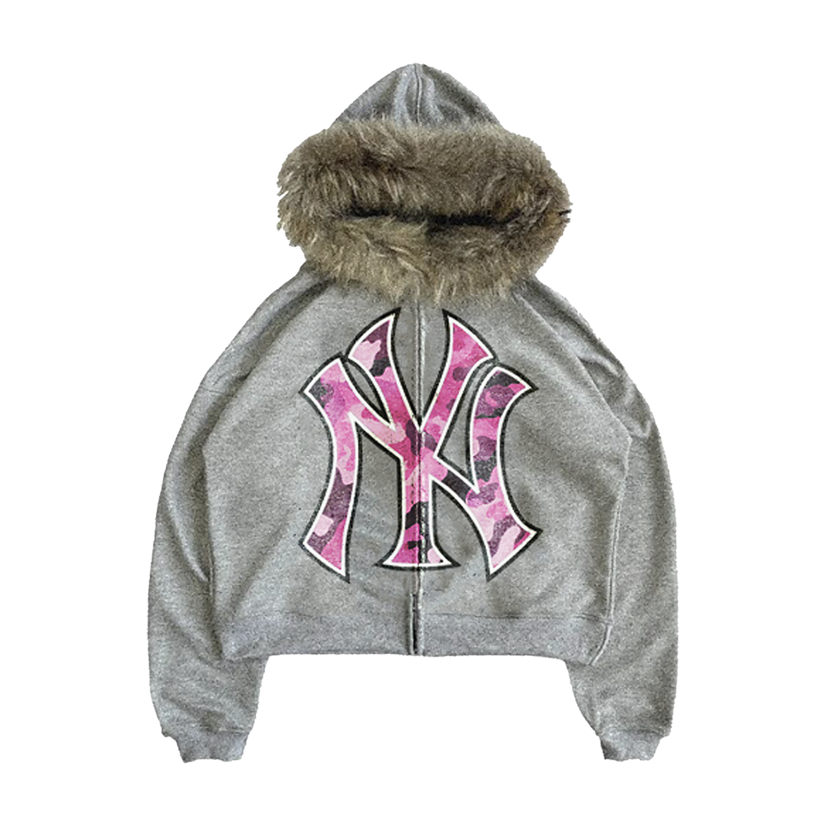 Pink Yankee Fur Coat