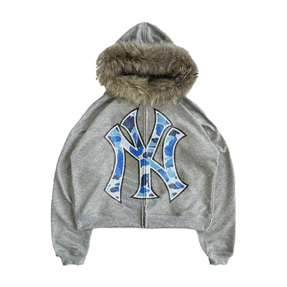 Blue Yankee Fur Coat