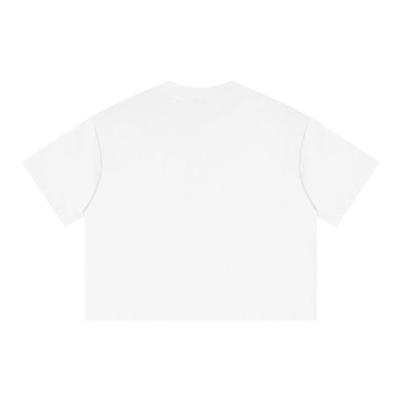 Streetwear Rock Tee Y2K Cropped Boxy 250GSM Summer Black Short Sleeve T-Shirt Crew Neck