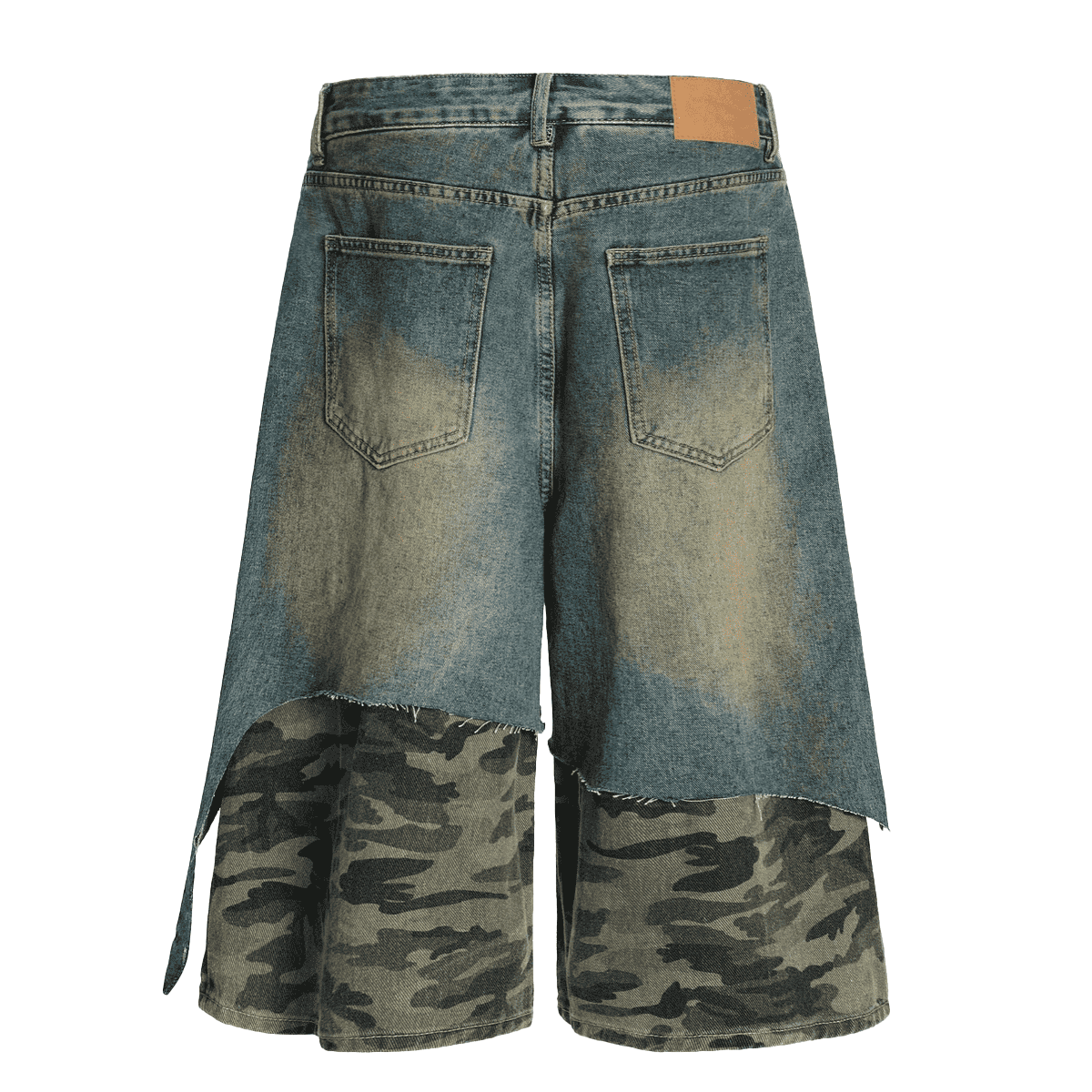 This Ain't Reality Camouflage Denim Streetwear Shorts