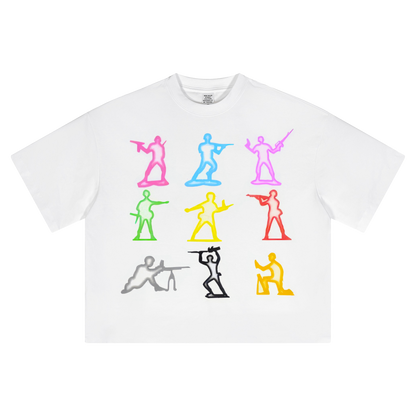 Toy Soldiers Cropped Boxy Streetwear Shirt
