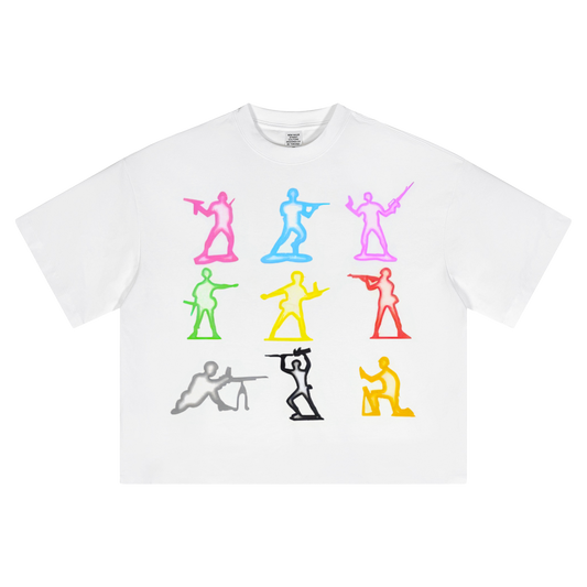 Toy Soldiers Cropped Boxy Streetwear Shirt